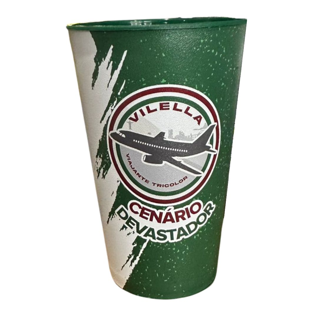 Copo Cenário Devastador 600 ml de Plástico - Vilella Viajante Tricolor