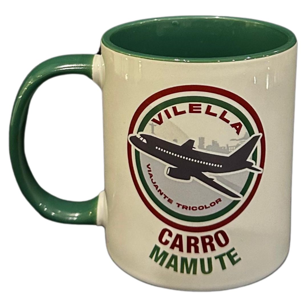 Caneca de Porcelana Carro Mamute 350 ml | Vilella Viajante Tricolor