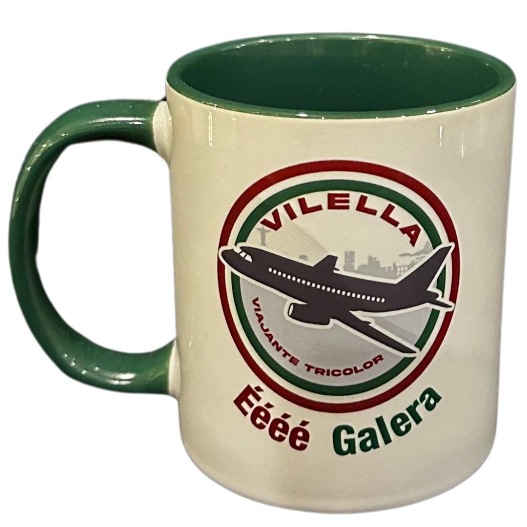 Caneca de Porcelana Éééé Galera 350 ml | Vilella Viajante Tricolor