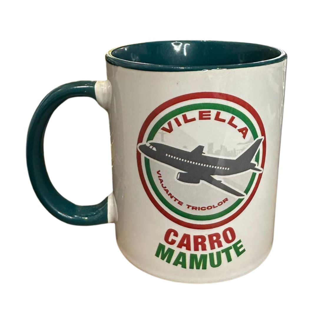 Caneca de Porcelana Carro Mamute 350 ml | Vilella Viajante Tricolor