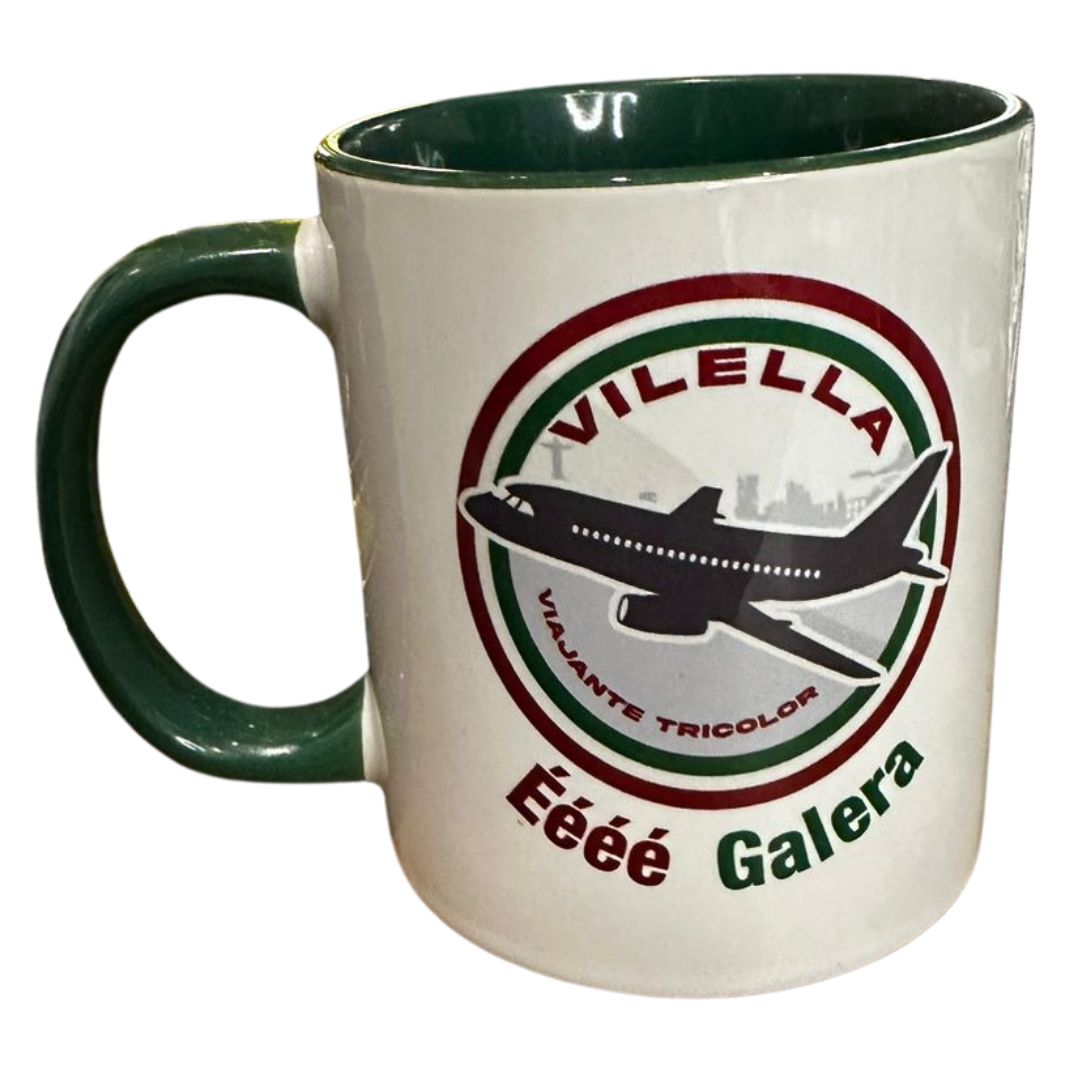 Caneca de Porcelana Éééé Galera 350 ml | Vilella Viajante Tricolor